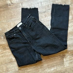 Abercrombie & Fitch Ankle straight Ultra high rise size 27 Long